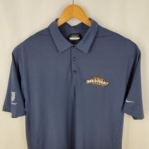 XL Men's Nike Golf Dri Fit Polo  Ben and Jerrys Blue Shirt Polyester Spandex XL